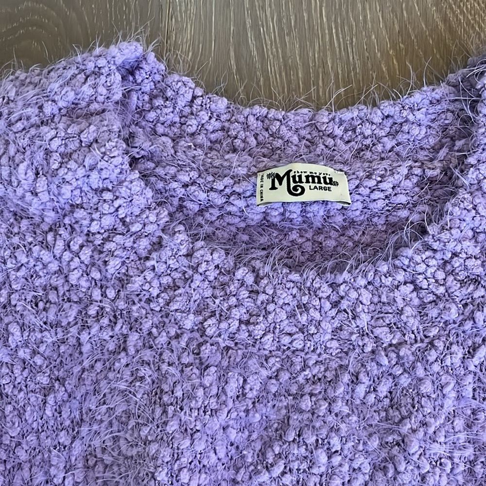 Mumu cropped varsity sweater